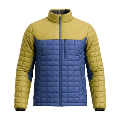 Veste isolée intermédiaire matelassée color block pour hommes